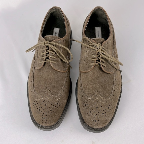 Joseph Abboud Evan Suede Wingtip Oxford Loafers Mens Size EUR 42 US 9 Dark Tan - Picture 11 of 12